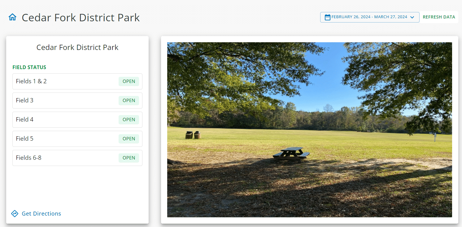 Morrisville dashboard