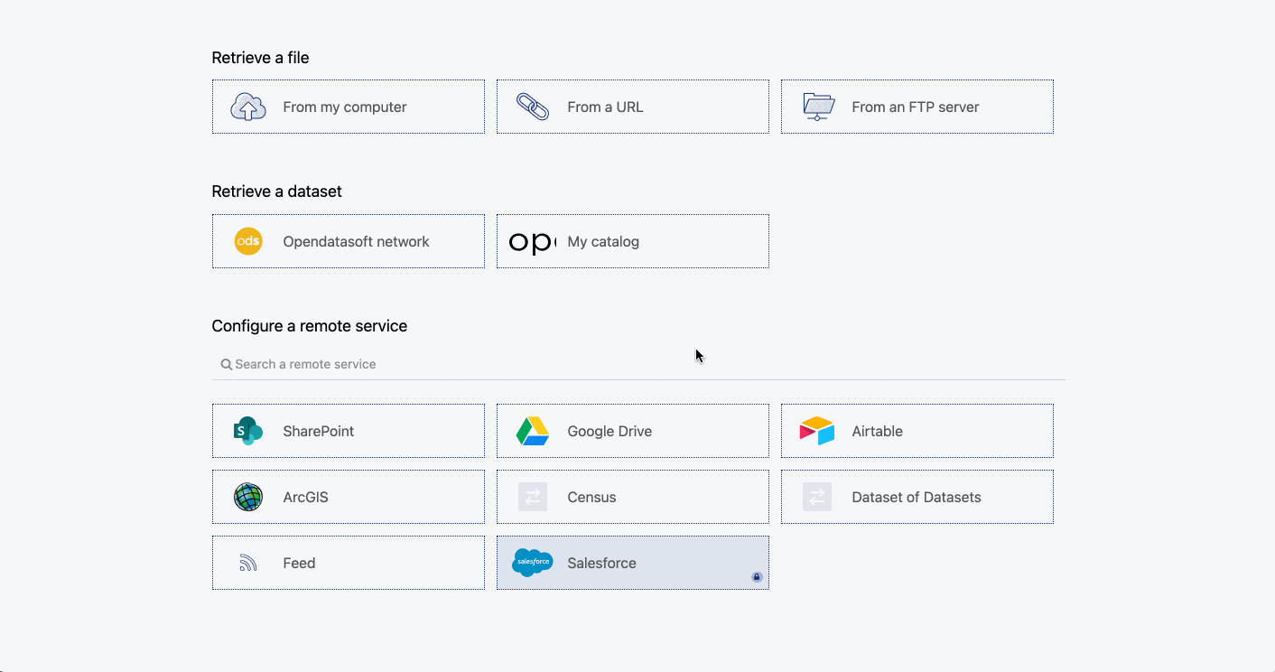 Huwise platform connections Sharepoint Google Drive