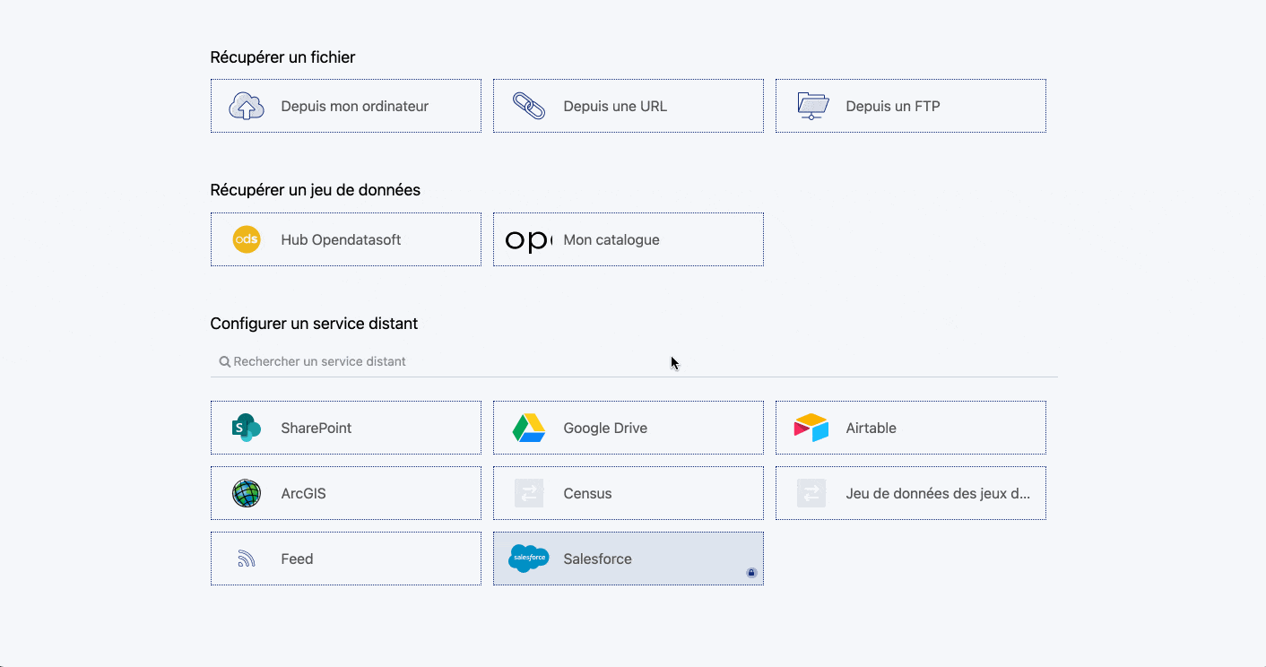 Sharepoint Google Drive connections plateforme huwise