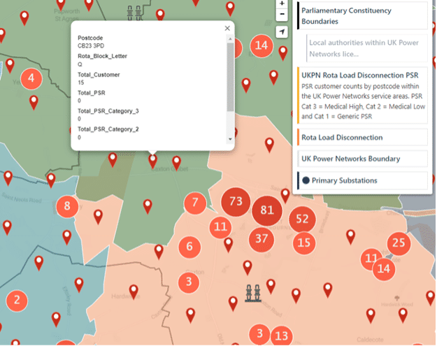 UK Power Networks combined data page screenshot