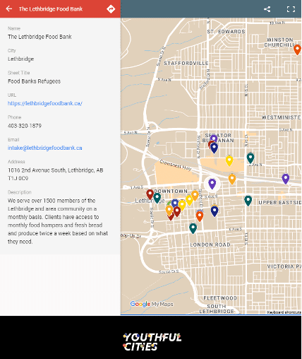 Youthful Cities app screenshot