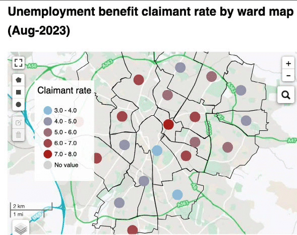 Leceister unemployment