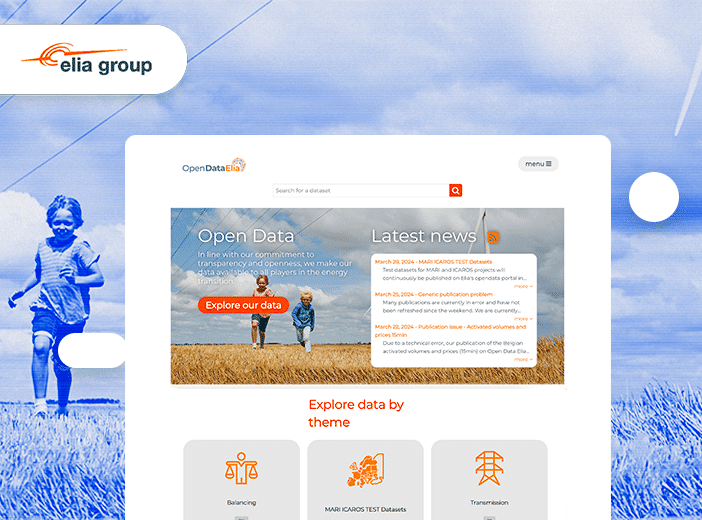 Elia supports energy sector transformation and data centricity through open data portal